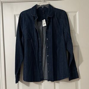J. Crew Dark Blue Shirt Jacket